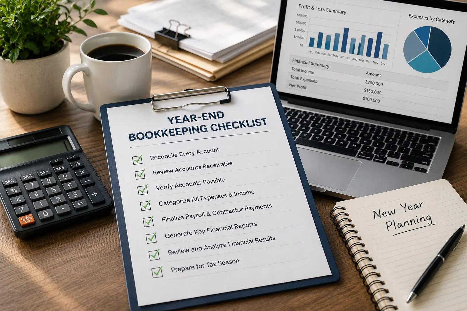 Year End Bookkeeping Checklist: How to Close Out Your Books