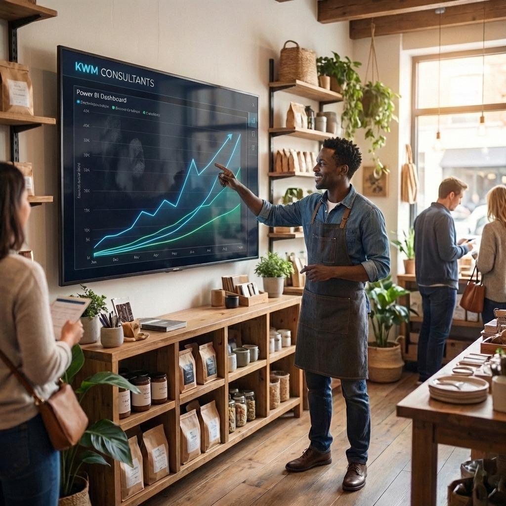 Advanced business financial planning services using Power BI at KWM Consulting